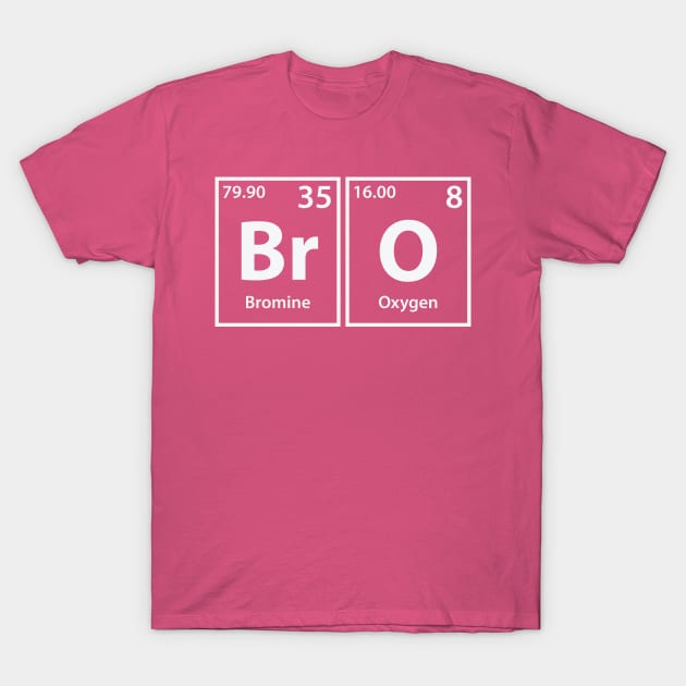 Bro (Br-O) Periodic Elements Spelling T-Shirt by cerebrands